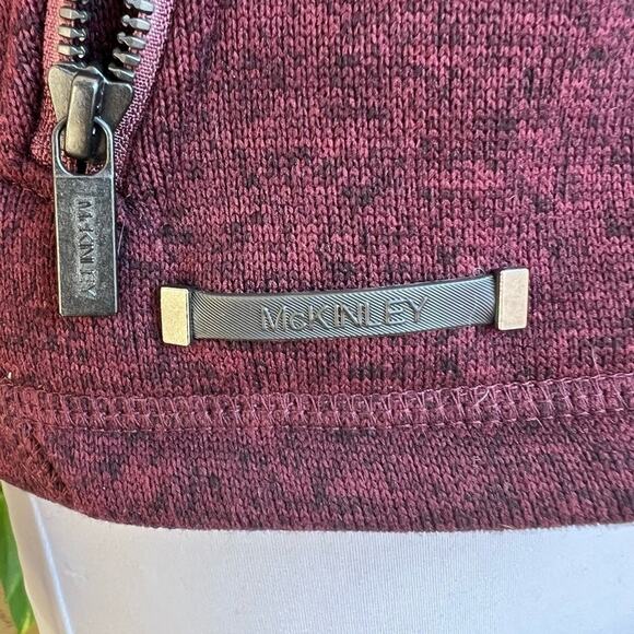 MCKINLEY WOMENS FLEECE ZIP JACKET MAROON SIZE SMALL - Picture 2 of 9